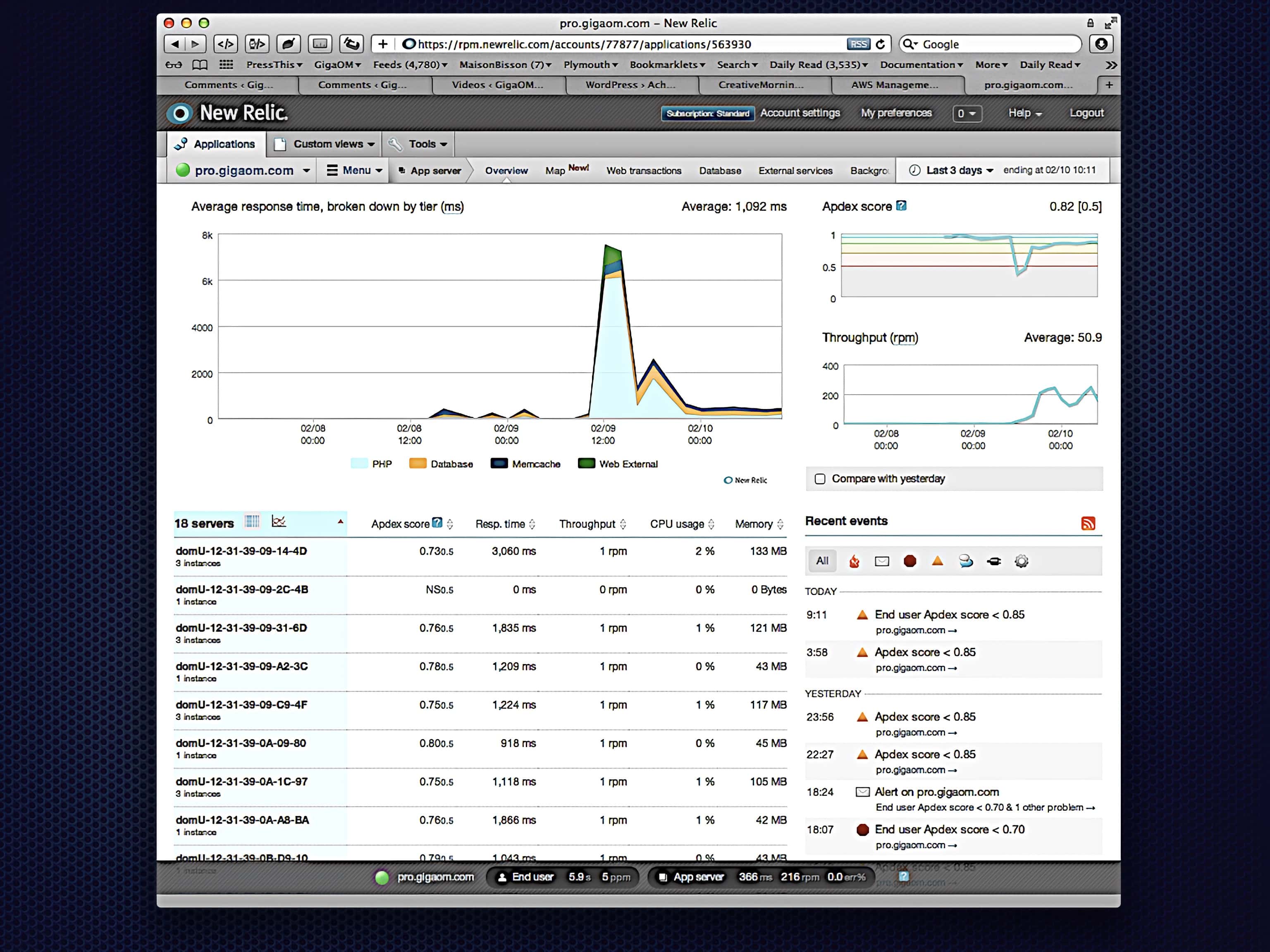 New Relic gives me the visibility I need into how those processors are running.